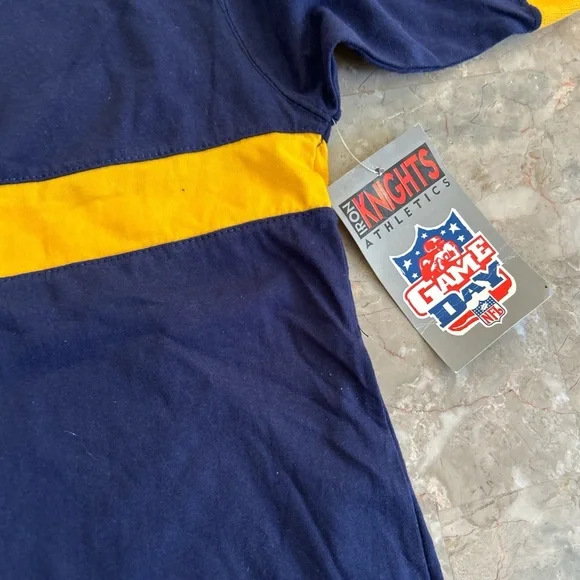 Vintage 2000 Chargers Polo Shirt Mens L NFL Iron Knights NWT - Picture 3 of 4